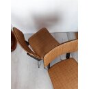 2 Küchenstühle (Set) Stuhl Mid Century 50er Metallbeine Boomerang neu gepolstert