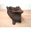 alte Jardiniere Planzschale aus Gusseisen 50 cm Vintage